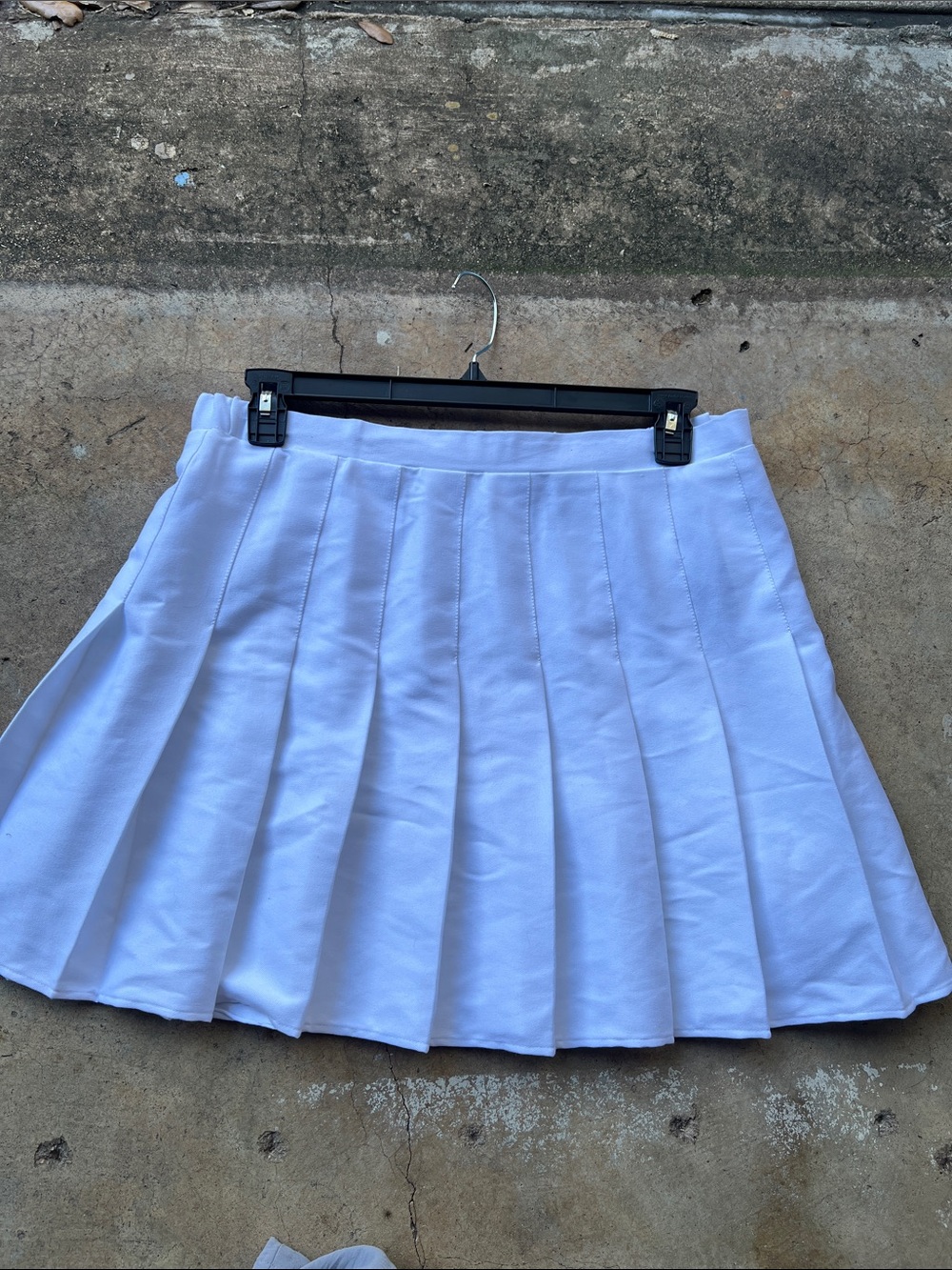 White Pleated Tennis Skirt - Unbranded